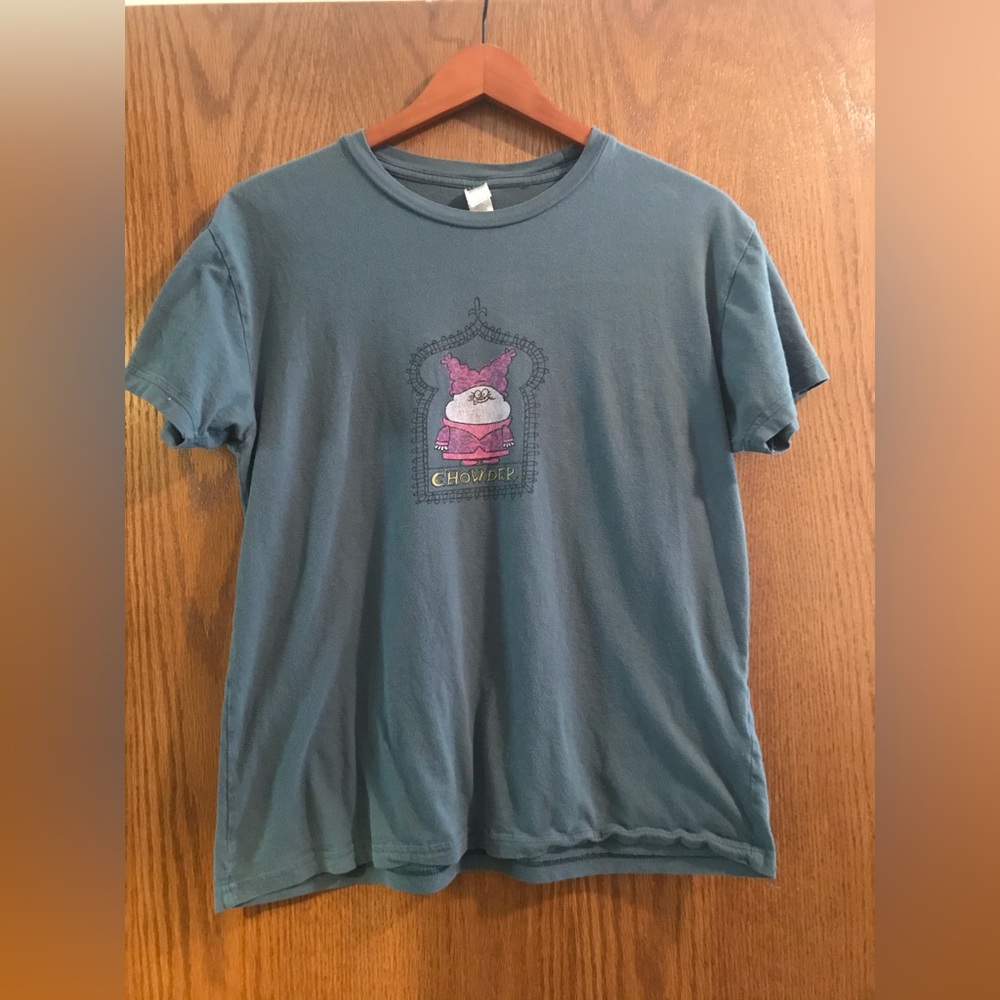 Cartoon Network “Chowder” Size M greenish-blue short sleeve t-shirt